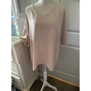 Urban Daizy Size XL Beige Minimalist Blouse
